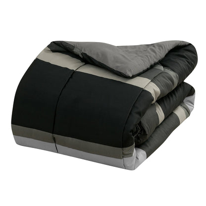 Rynx | Brooklyn Flat Rugby Stripe Bed-in-a-Bag Set