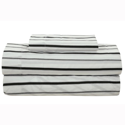 Rynx | Brooklyn Flat Rugby Stripe Bed-in-a-Bag Set