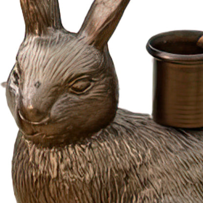 Rynx | Bronze Bunny Candle Holder, Set of Two