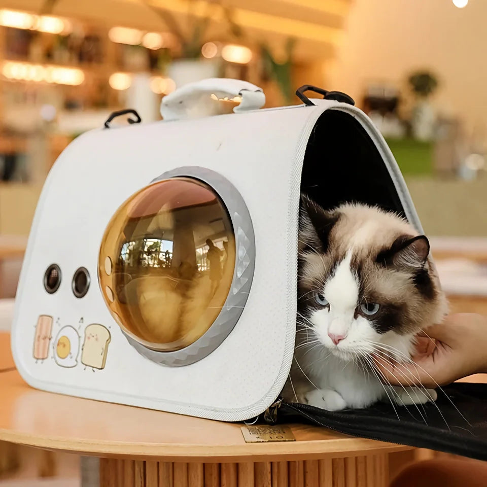 Rynx | Portable Cat Carrier Bag - Breathable Pet Shoulder Bag for Small Dogs & Cats