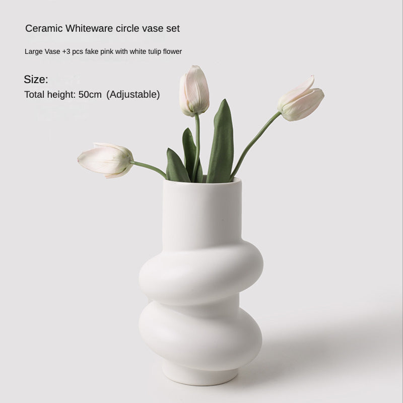 Rynx | Pure White Special Shape Vase
