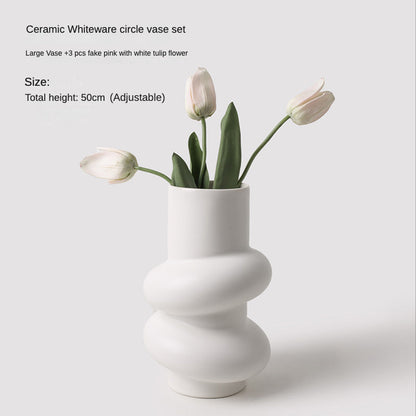 Rynx | Pure White Special Shape Vase