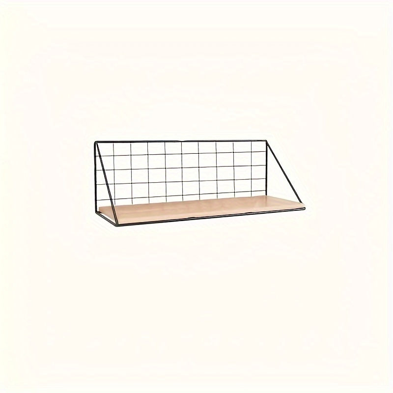 Rynx | IronRack - Metal Floating Shelf - Hanging Storage Rack for Bathroom and Living Room