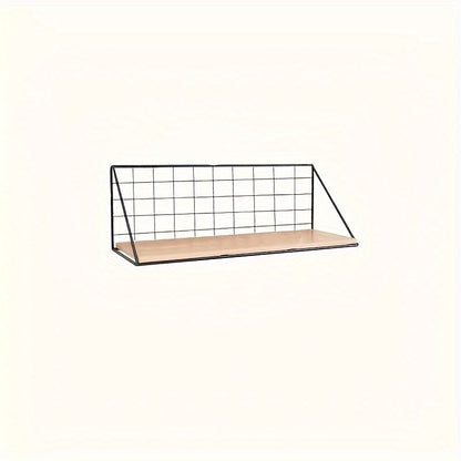 Rynx | IronRack - Metal Floating Shelf - Hanging Storage Rack for Bathroom and Living Room