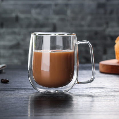 Rynx | Double-walled heat-resistant borosilicate glass mug