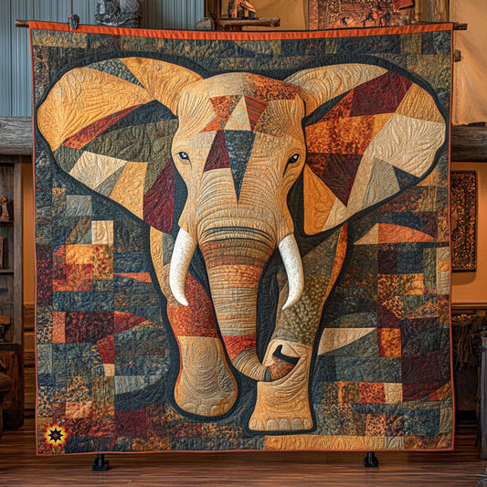 Rynx | Majestic Elephant Mosaic Quilt