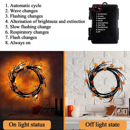 Rynx | Halloween LED Willow Key Light Cute Cartoon Bat Pumpkin Decoration For Indoor Outdoor Party Home Decor
