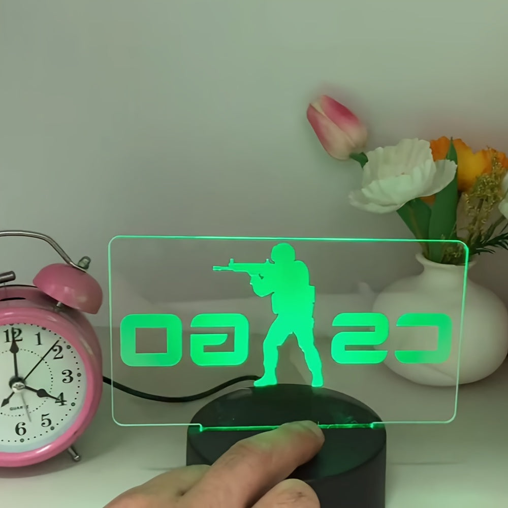 Rynx | LumiAnime - 3D Acrylic Gaming LED Table Lamp, Touch Controlled, USB Powered