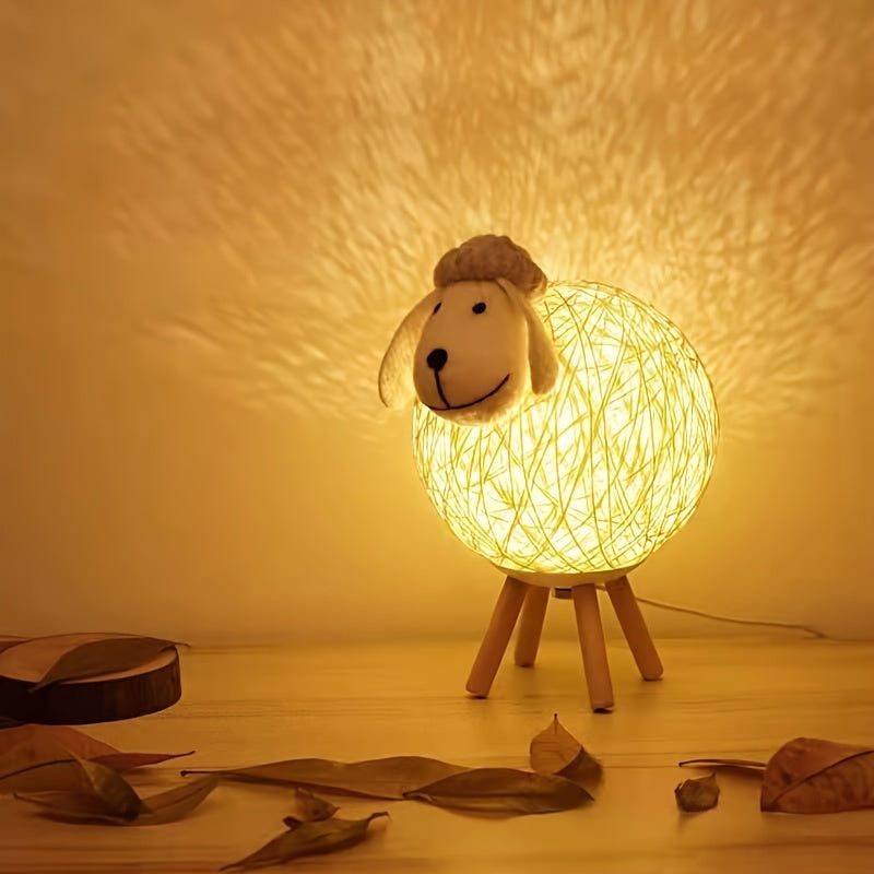 Rynx | SheepGlow - Charming Sheep-shaped USB Night Light, Dimmable and Adjustable