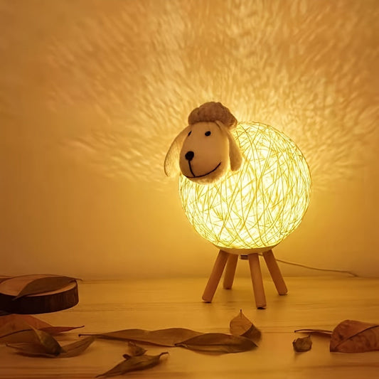 Rynx | SheepGlow - Charming Sheep-shaped USB Night Light, Dimmable and Adjustable