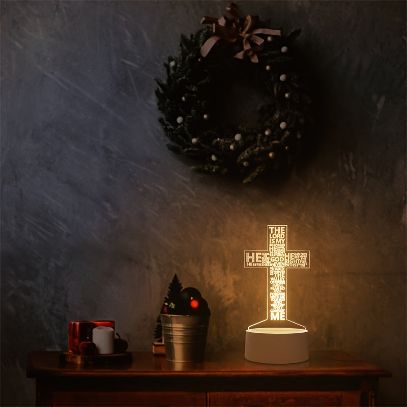 Rynx | CrossLight - 3D LED Night Light Acrylic USB-powered