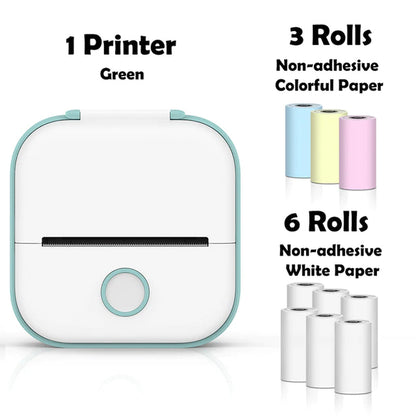 Rynx | T02 Portable Mini Wireless Thermal Pocket Printer Self-Adhesive Stickers Used for DIY, Journal Stickers Portable Printer