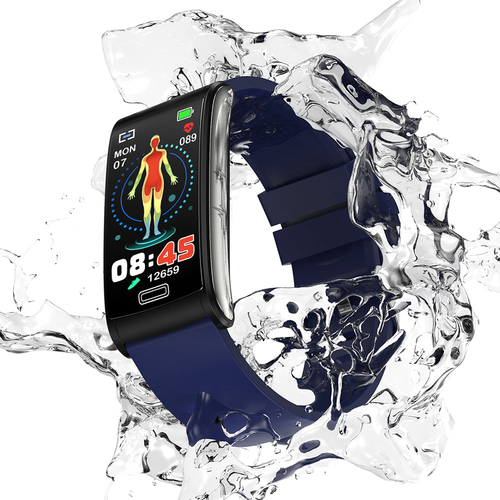 Rynx | Smart Bracelet 3-Channel EKG Blood Pressure Blood Oxygen Blood Sugar Sleep Detection