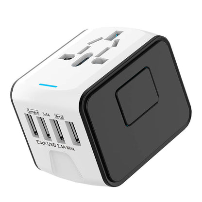 RYNX | Universal 100V-220V Smart Travel Adapter Voltage Converter. White