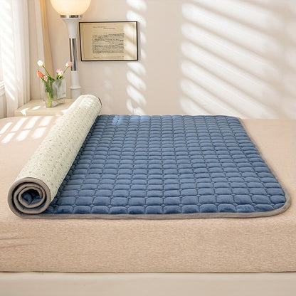 Rynx | Luxurious Solid Color Thick Milk Velvet Mattress Cover - Soft, Comfortable, Breathable Bedding Pad for Restful Sleep in Bedroom, Guest Room, Dorm, and Hotel
