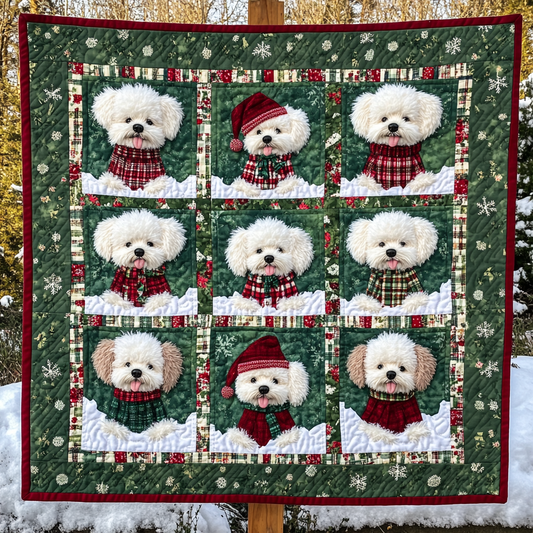 Rynx | White Poodle Christmas Blanket