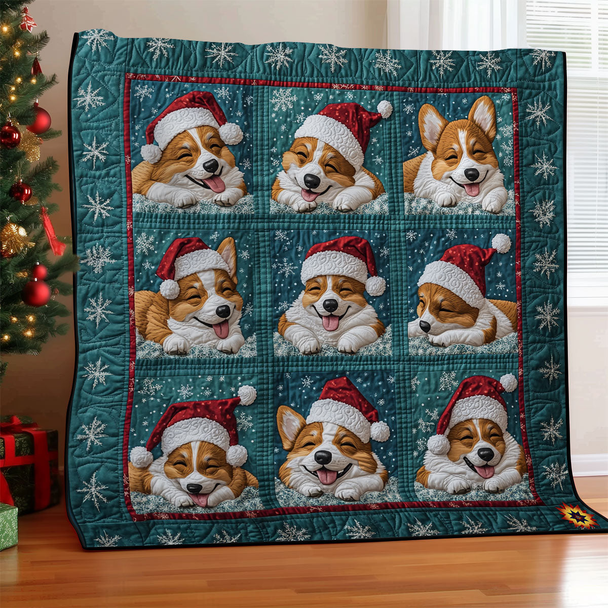 Rynx | Santa Corgi Blanket
