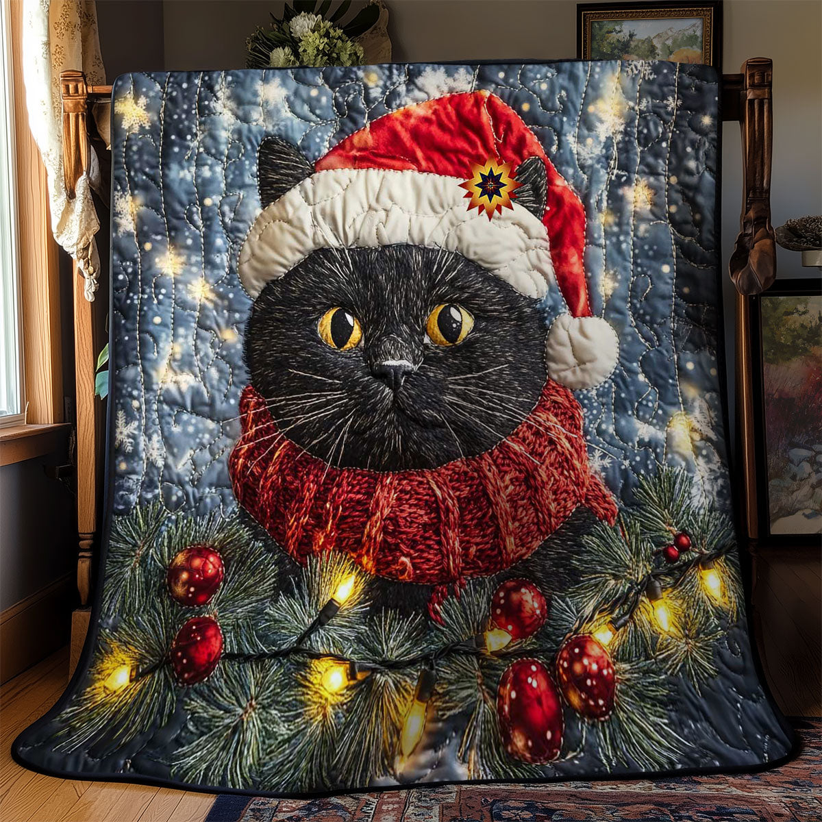 Rynx | Cozy Cat Lights Bedspread