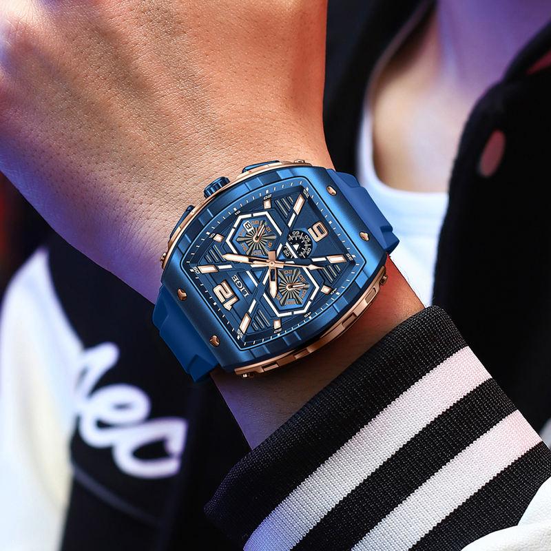 Rynx | Luxurious Square Waterproof Chronograph Watch