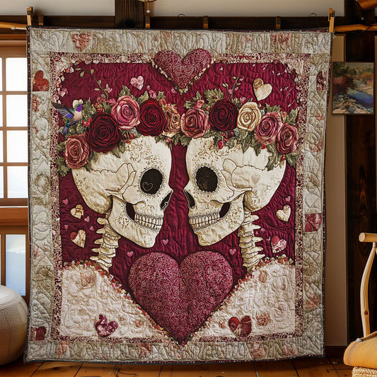 Rynx | Valentine's Day Skull Bloom Quilt