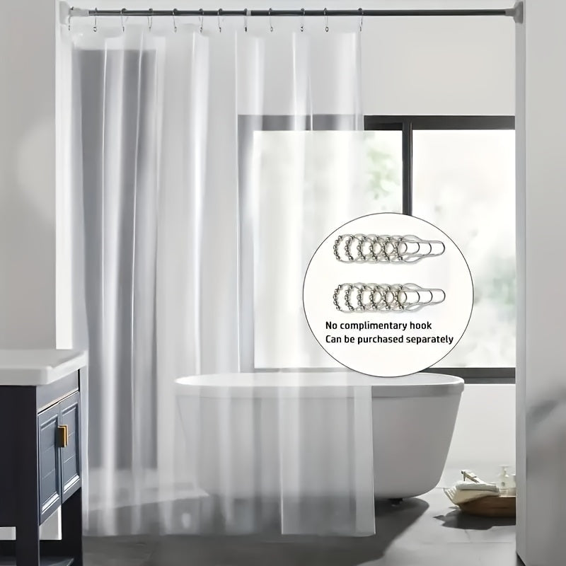 Rynx | Heavy-Duty Clear PEVA Shower Curtain Liner - Soap Scum and Mildew Resistant, Hooks Included for Home and Kitchen