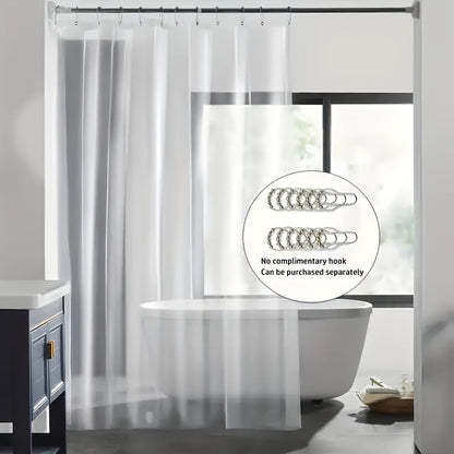 Rynx | Heavy-Duty Clear PEVA Shower Curtain Liner - Soap Scum and Mildew Resistant, Hooks Included for Home and Kitchen