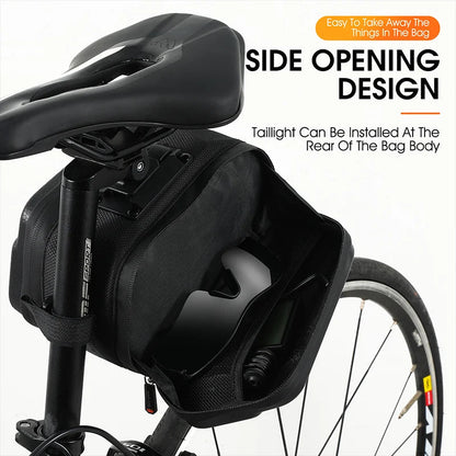 Rynx | Waterproof hard shell bike saddle bag with quick release