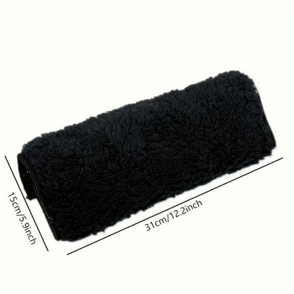 Rynx | 2 Pack Soft Wheelchair Armrest Covers – Non-Slip Protective Pads for Office Chair Arms, Comfort Travel Accessories – Black