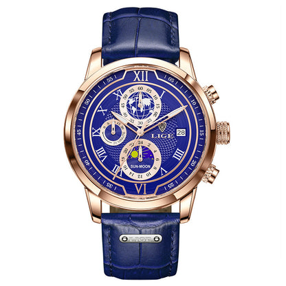 Rynx | Men's Quartz Watch Moon Phase Function