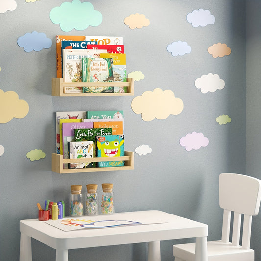 Rynx | FloatShelf - Floating Wood Bookshelf for Living Room Decor