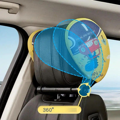 Rynx | Adjustable Car Seat Headrest - Comfortable Headrest for Travel, Suitable for All Ages