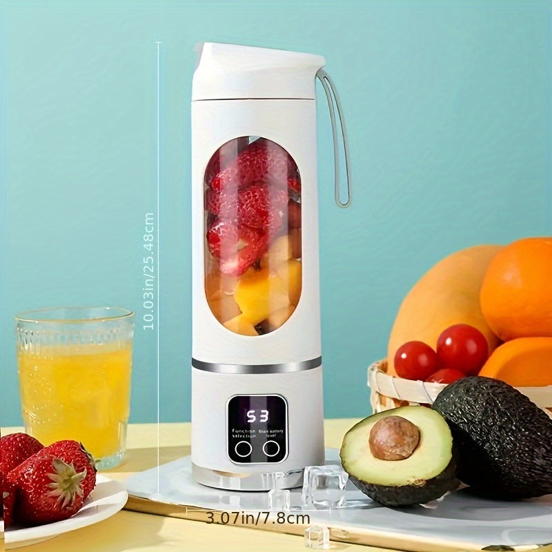 Rynx | Portable USB-Rechargeable Blender & Juicer – Easy to Clean, Perfect for Fruit & Vegetable Drinks, Milkshakes, 10.14oz to 16.91oz Capacity