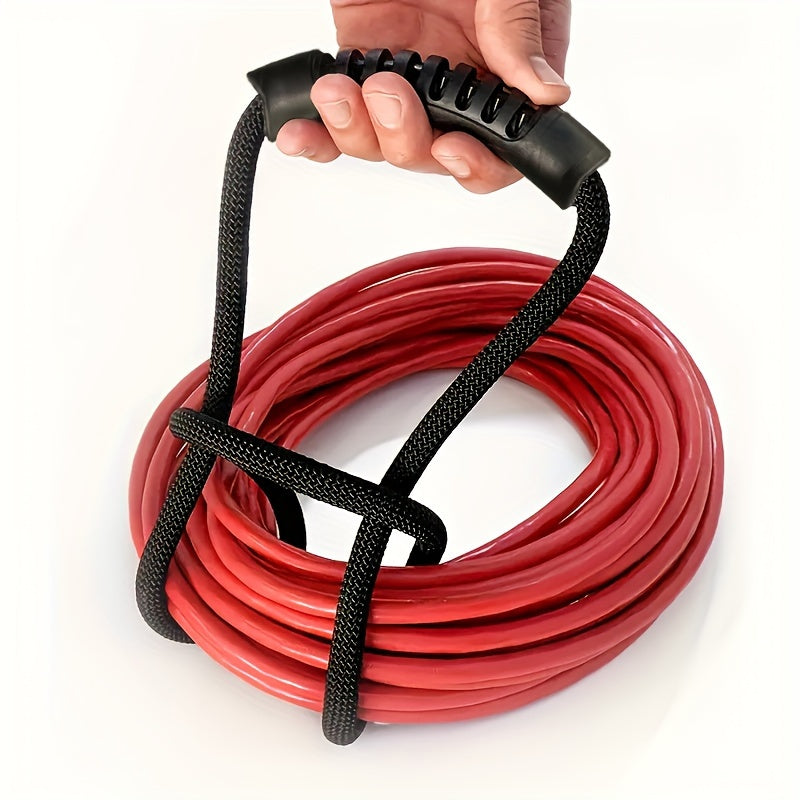 Rynx | Nylon Hose Reel with Handle - 24-Inch Collapsible Garden Hose Organizer, Space-Saving Tubing Holder for Home, Garage, Boat and RV, Ideal for Outdoor, Camping and Construction Use
