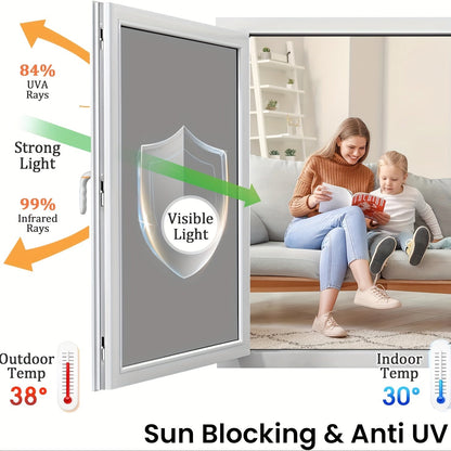 Rynx | Classic One Way Privacy Window Film - 3mil PVC, Peel and Stick Sun Blocking Reflective Mirror Film with Anti-UV - Daytime Privacy for Home and Office