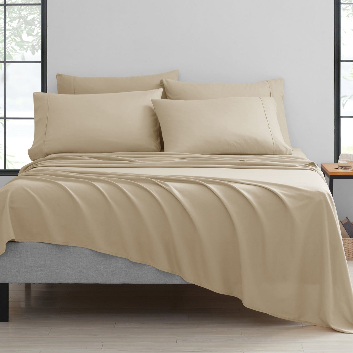 Rynx | Bamboo 2000 Thread Count 6-Piece Luxury Sheet Set - Organic, Cooling, 16 Inch Deep Pocket, Egyptian Luxury with Bonus Pillowcases - Shrink and Fade Resistant