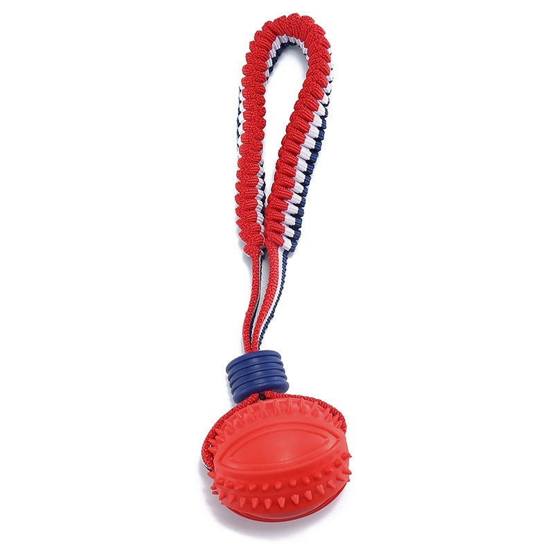 Rynx | Interactive dog toy ball with rope.