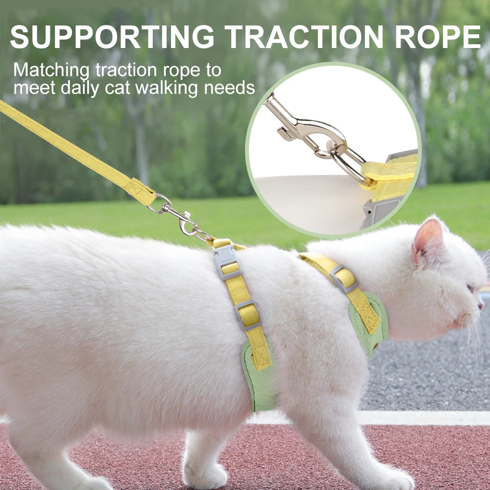 Rynx | Soft Mesh Cat and Dog Vest Harness with Leash Set