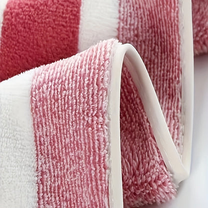 Rynx | 4 Piece Luxurious Striped Bath Towel Set - Ultra-Absorbent, Quick-Drying, Super Soft, Skin-Friendly - Ideal for Home Bathroom and Daily Showering Needs
