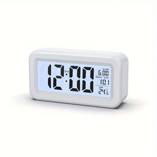 Rynx | Digital Alarm Clock with LCD Screen - Date and Temperature Display