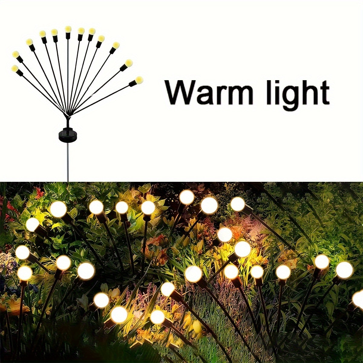 Rynx | SolarFirefly - LED Garden Decoration Firefly Light, Waterproof Outdoor Lighting