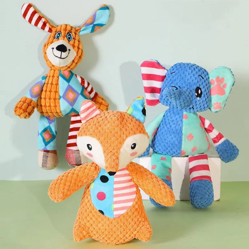 Rynx | Plush Squeaky Dog Toy for Teeth Cleaning & Interactive Play