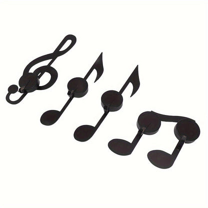 Rynx | Musical Notes Wall Candelabra Set - Metal Wall Decoration for Creative Candle Holders