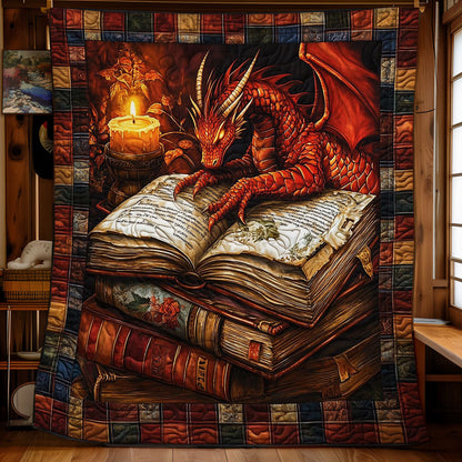 Rynx | Mystic Dragon In Book Quilt