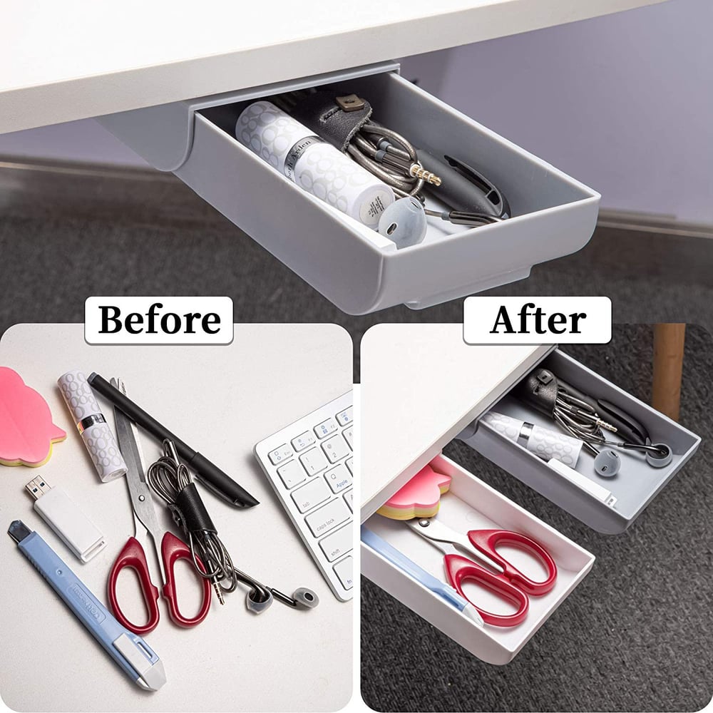 Rynx | Invisible drawer under the desk – Slim, hidden storage for workspace organization