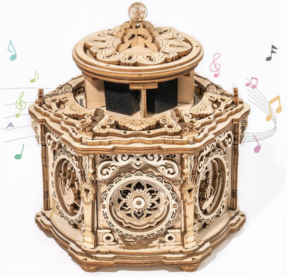 Rynx | DIY Mechanical Music Box Kit 3D Wooden Puzzle Box