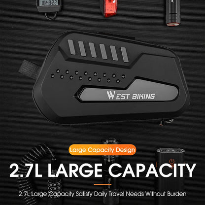 Rynx | Waterproof hard shell bike saddle bag with quick release