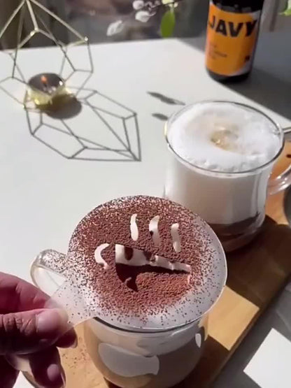 Rynx | 19-piece Latte Art and Cake Decoration Template Set