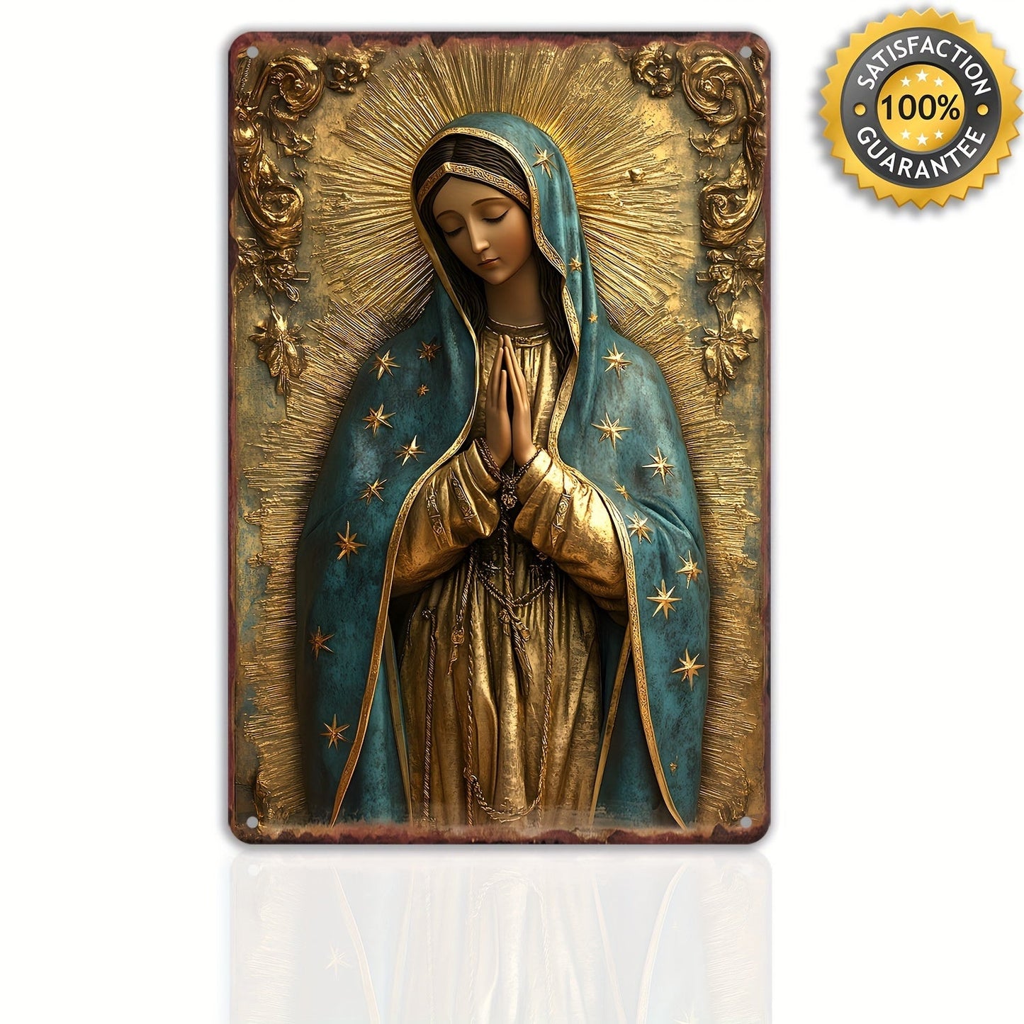 Rynx | GuadalupeSign - Vintage Virgin of Guadalupe Metal Sign