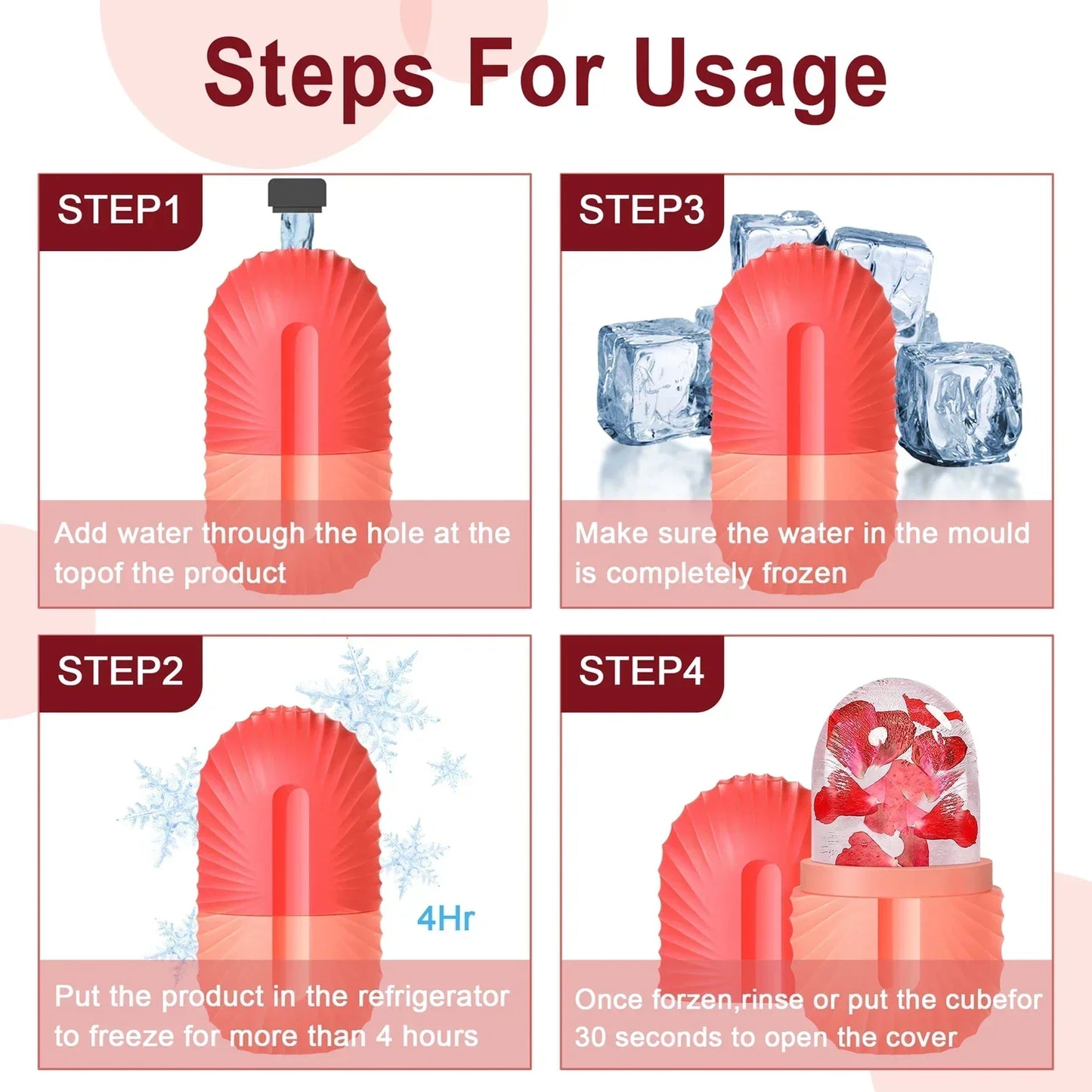 Rynx | Silicone Facial Ice Cube Mould for Swelling & Beauty Massage