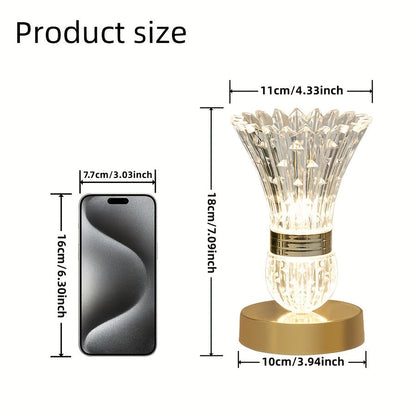 Rynx | VaseLight - LED Crystal Table Lamp with Dimmable Ambiance